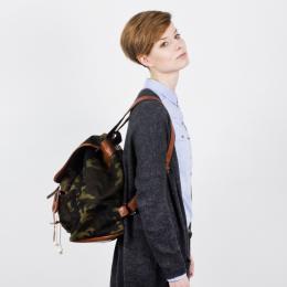 Nuff backpack - woodland & brown