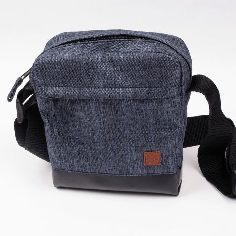 Shoulder Bag / Small Messenger - Nuff wear -blue melange