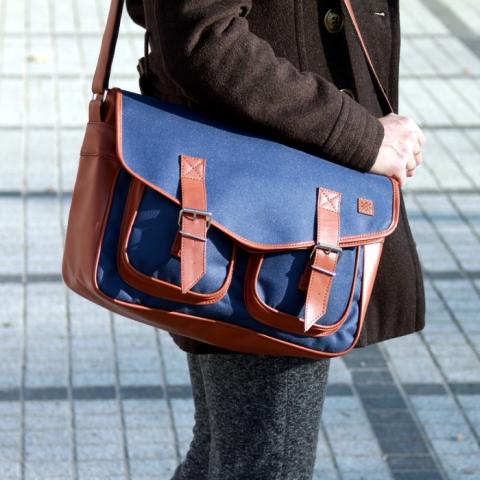 Womens Nuff Wear Satchel bag - navy