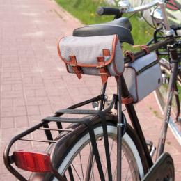 Nuff classic bicycle saddle bag | Geometric