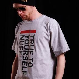 True To Yourself  tshirt męski - Nuff Wear 0813 - gray