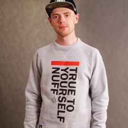 Nuff wear Classic fit - True To Yourself sweatshirt - gray