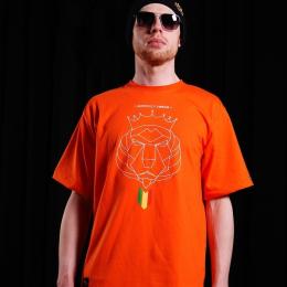 Koszulka męska - Nuff Lion Roots Wear 01213 - orange