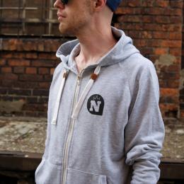 Nuff wear gray zip Hoody I