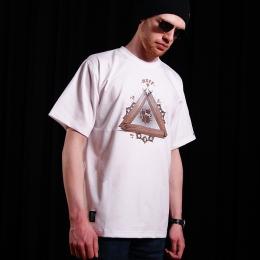 Tshirt męski - Nuff Wear - Wood & Chain 00513 - white