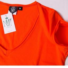 Nuff Wear Heart women's t-shirt 01713 - neon orange