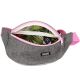 Nuff Kids hip fanny pack | Gray and pink