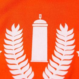 Nuff Wear tshirt - Spray 01613 - orange