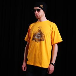 Tshirt- Nuff Wear - Wood & Chain 00513 - yellow