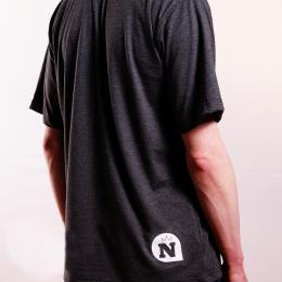 Koszulka męska - Nuff College 0713 - graphite melange